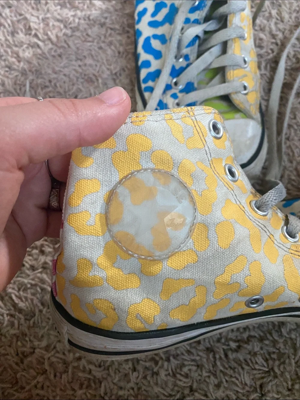 Converse Kids Multi-Color Leopard Print High-Top Sneakers